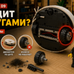 Dreame D9 ездит кругами — робот крутится на месте, движется по дуге и неисправно правое колесо