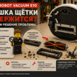 Xiaomi Robot Vacuum E10 — крышка основной щетки не держится, причины неисправности и замена детали